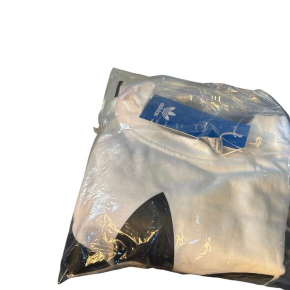 Adidas Women’s ADICOLOR TREFOIL BOXY TEE size large white - Picture 3 of 3